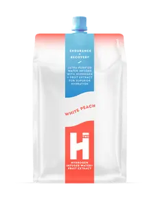 HTWO White Peach Hydrogen Water, No Sodium, No Caffeine, Low Carbs, Diabetes and Hypertension Friendly- Make Better Hydration Choices