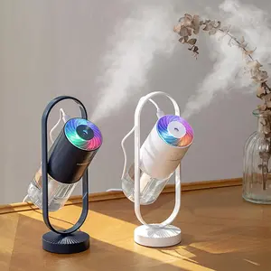 USB Water Mist Air Humidifier with Color Projection Effect