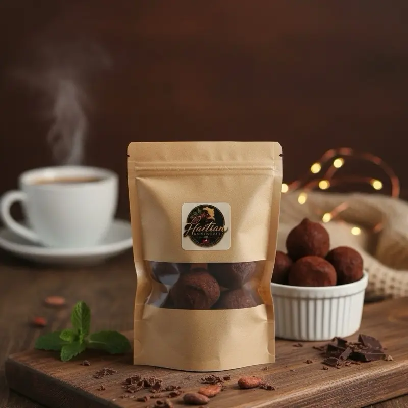 5 pcs Haitian Chocolate Balls Caribbean Snack