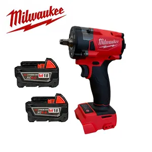 Milwaukee M18  3/8" Compact Friction Ring Impact Wrench - 1 Charger, 1 Battery, Tool-Only Set, Brushless Cordless Drill, Lightweight High Torque Mechanic Tools for Professionals