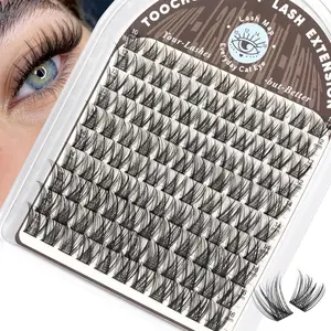 Natural Volume Lash Clusters, Natural Curl Eyelashes Extension Kit, Eyelash Extensions, Durable & Lightweight Design, Perfect for Daily Use