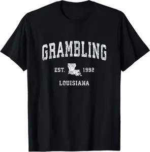 Grambling Louisiana LA Vintage Athletic Sports Design T-Shirt