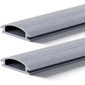 Under Door Bottom Seal Strip - 2 Pcs 36 Inch Vinyl Threshold Exterior Weather Stripping for Adjustable Aluminum Thresholds, Front Doors Draft Storm Replacement Rubber Insert Strips