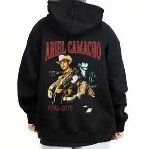 Ariel Camacho Hoodie Sweatshirt T-Shirt Unisex Loose Fit Mexican Chicano Style Mexican Clothings Outfit Machine Washable Medium-heavy Fabric 50% Cotton 50% Polyester Digital Print