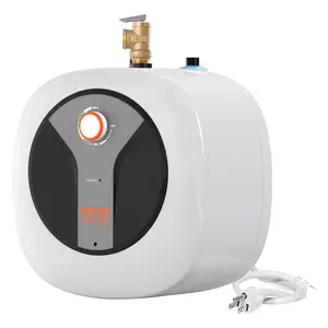 【DealsForYouDays】VEVOR Electric Mini-Tank Water Heater 8-Gallon Tank, 1440W Hot Water Boiler Storage, Safety Temperature Pressure Valve Easy Install, for Kichen Bathroom Restaurant, Shelf Wall Floor Mounted