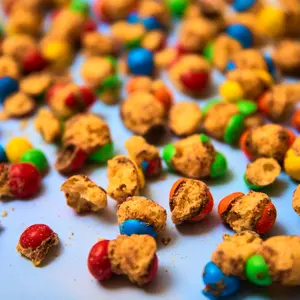 Freeze Dried Chocolate Caramel Galaxies by Astro Sweets- Puffy, Crunchy Chocolate Cararmel Candy!