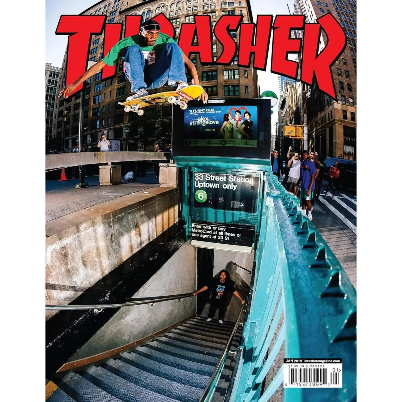 Thrasher Magazine Skater Poster 12x18 inch Wall Art for Living Room Dormitory Bathroom Kitchen Vintage Bedroom Decor Decoration Items Illustrations