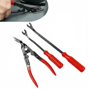 Car Interior Trim Removal Tool Set, 3 PCS Options, Durable Steel Panel Removal Kit for Door Panels & Dashboard, Professional Hand Tools for Auto Repair