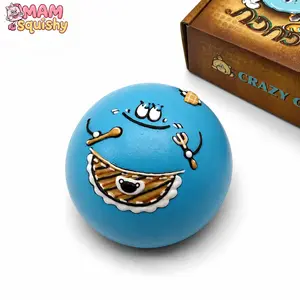 MAM Pastel Mochi Ball Squishy,Food-Grade Silicone Slow Rising Round Squeeze Toy, Cute Chef Character Fidget Toy, Stress Relief Sensory Toy for Kids & Adults, Perfect Gift, Party Favors & Collection