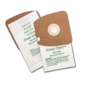 212 MAIN Commercial Micro-Plus Filtration Eureka MM Mighty Mite Replacement Vacuum Bags, Green Klean GK-EurMM Model, Case of 36