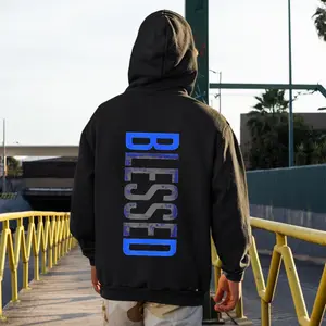 Men's Blessed Hoodie – Cotton Hoodie, Gifts for Father, Unisex Street Style,Sweatshirts for Men