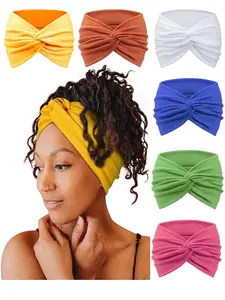 2026 Summer Boys Girls Back-To-School Hair Accessories, Boho Style Elastic Yoga Headband, Sweat-Absorbent Running Bandana Set