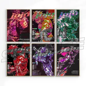 JoJo's Bizarre Adventure Poster Unframed, NEW COLLECTION Joseph Joestar Retro Anime Poster, Battle Tendency Anime Art, Fans Anime Gift, Wall Decor, Room Decor, Manga Anime Decor Unframed Poster