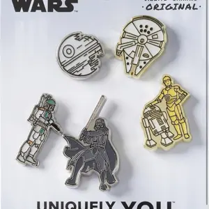 Star Wars Premium Jibbitz Croc Charms - Original Design with Iconic Characters and Vehicles for Unique Style