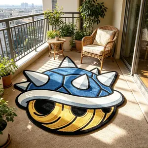 Creative Turtle Shell Rug, Modern Artistic Style, Washable Soft Carpet, Ideal for Living Room, Bedroom, Office, Gift Idea