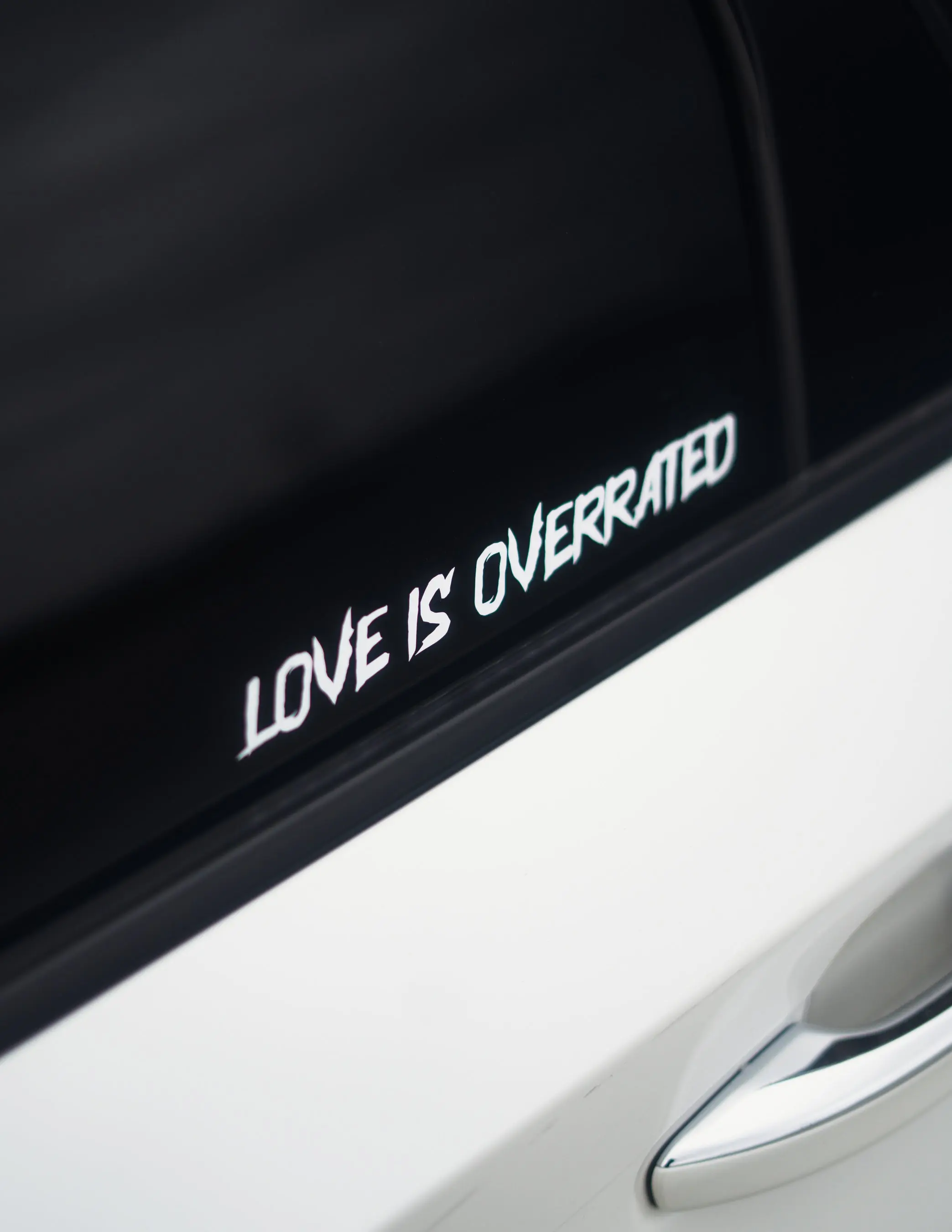 Love Is Overrated Decal - Vinyl Car Sticker