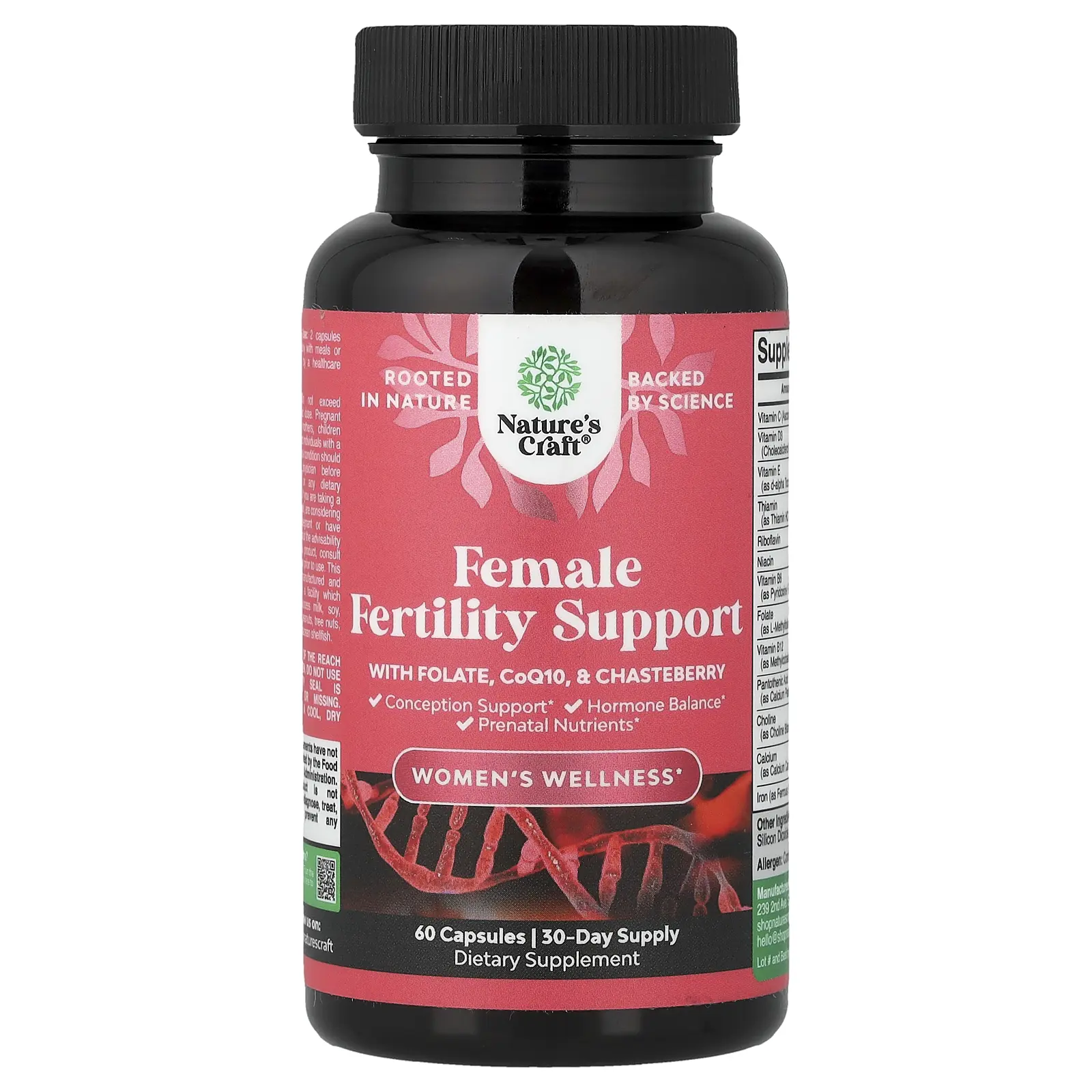 Nature's Craft Women's Wellness, Female Fertility Support, 60 Capsules