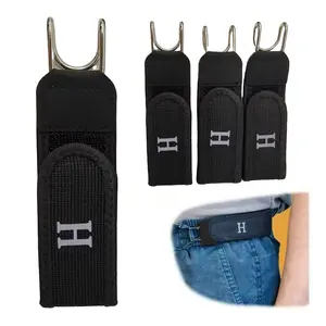 2026 New Unisex Elastic Belt, Set of Two, No Buckle with Metal Hook Design, Simple and Stylish, Suitable for Outdoor Travel and Daily Wear, Can Be a Great Gift for Holidays
