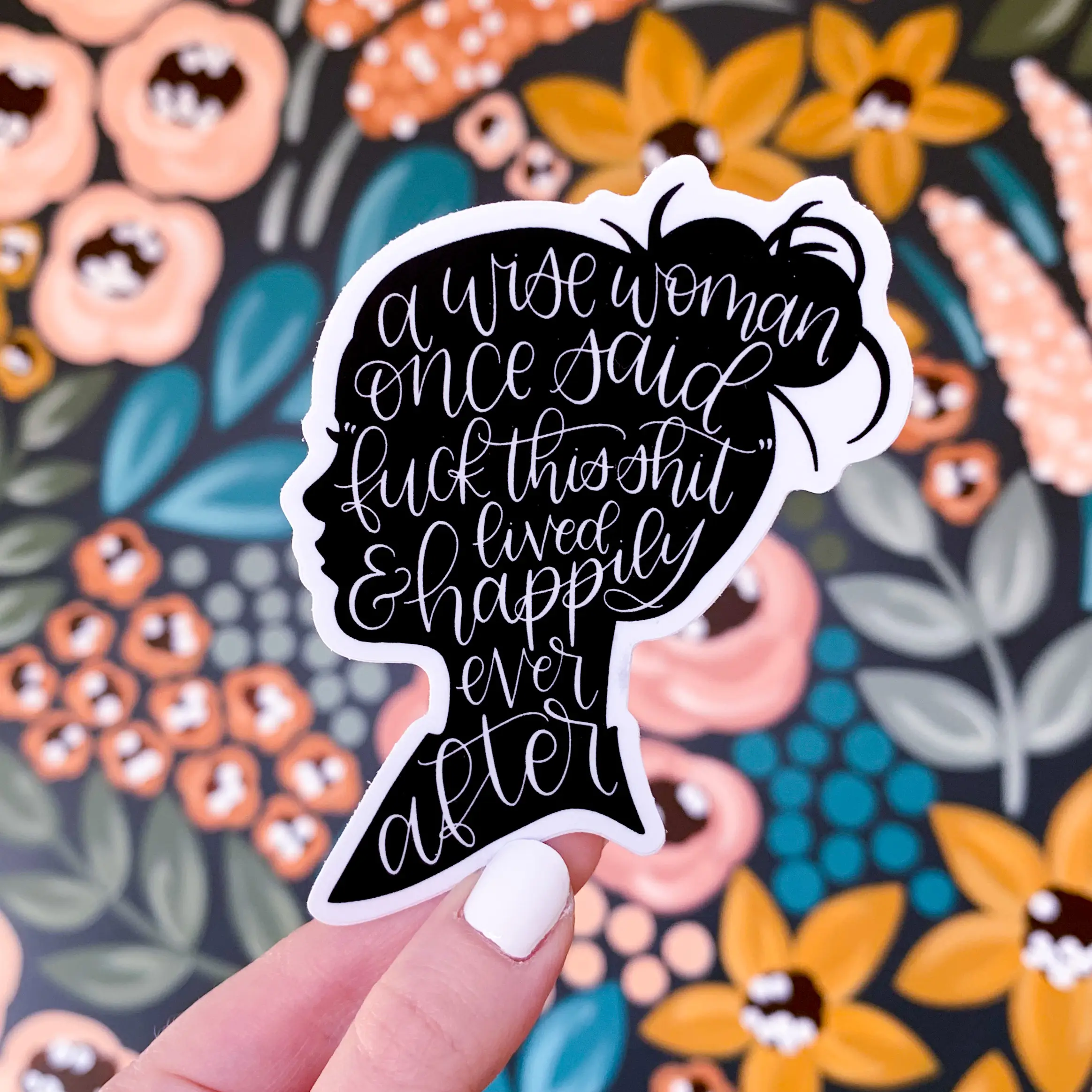 Wise Woman Waterproof Vinyl Sticker, 4x3"