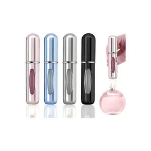 4 Pcs Perfume Travel Refillable, 5ml Travel Perfume Bottle Refillable, Atomizer Sprayer For Perfume, Perfume Atomizer For Essentials For Men & Women, Perfect For Pockets