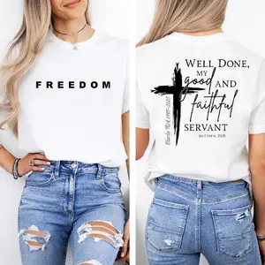 Well Done Good And Faithful Servant Christian Shirt, Charlie KlrkShirt, Christian Faith Good Servant Unisex TShirt, Charlie KlrkTee Casual Chic Minimalist Round Neck