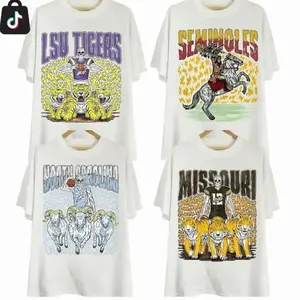 Custom College Vintage Skeleton All Teams Football Tshirt, Graphic Team College Collection tshirt, Gift For NCAA Fans Graphic Tee Crew Neck T Shirt Fan Gift Cotton Menswear Unisex T-Shirt Gift GXV