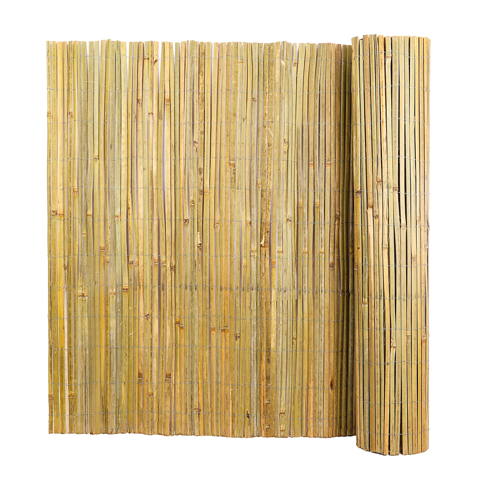 Bamboo Privacy Fence Roll - Zen Garden Decorative Fences with Tropical Charm, for Balcony, Garden (6ft x 10ft)