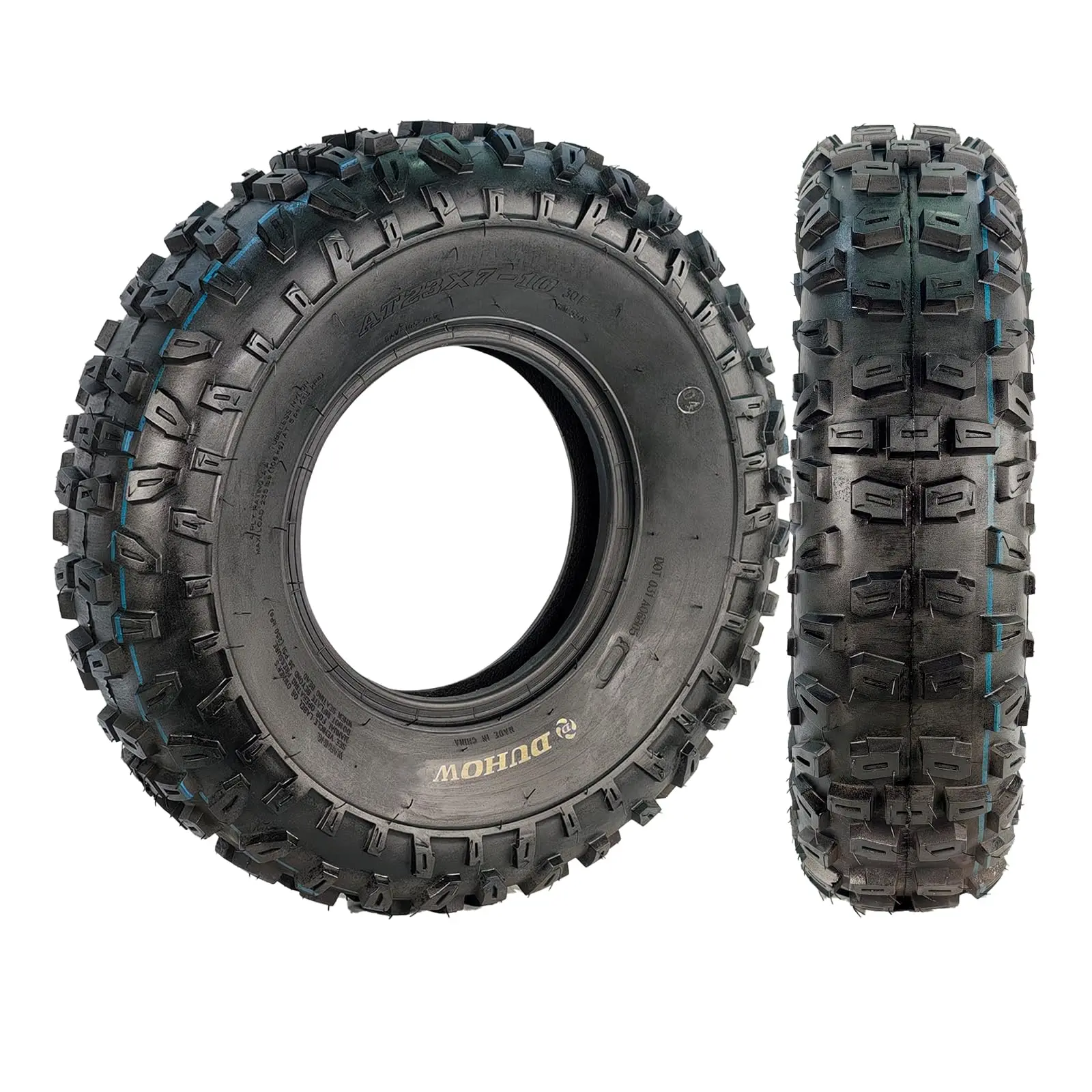 Garvee 23X7-10 ATV UTV Knobby Tires Front 23X7x10 Sport Race 4 Ply Tubeless Tire Set of 2 for Enhanced Off-Road Performance and Durability