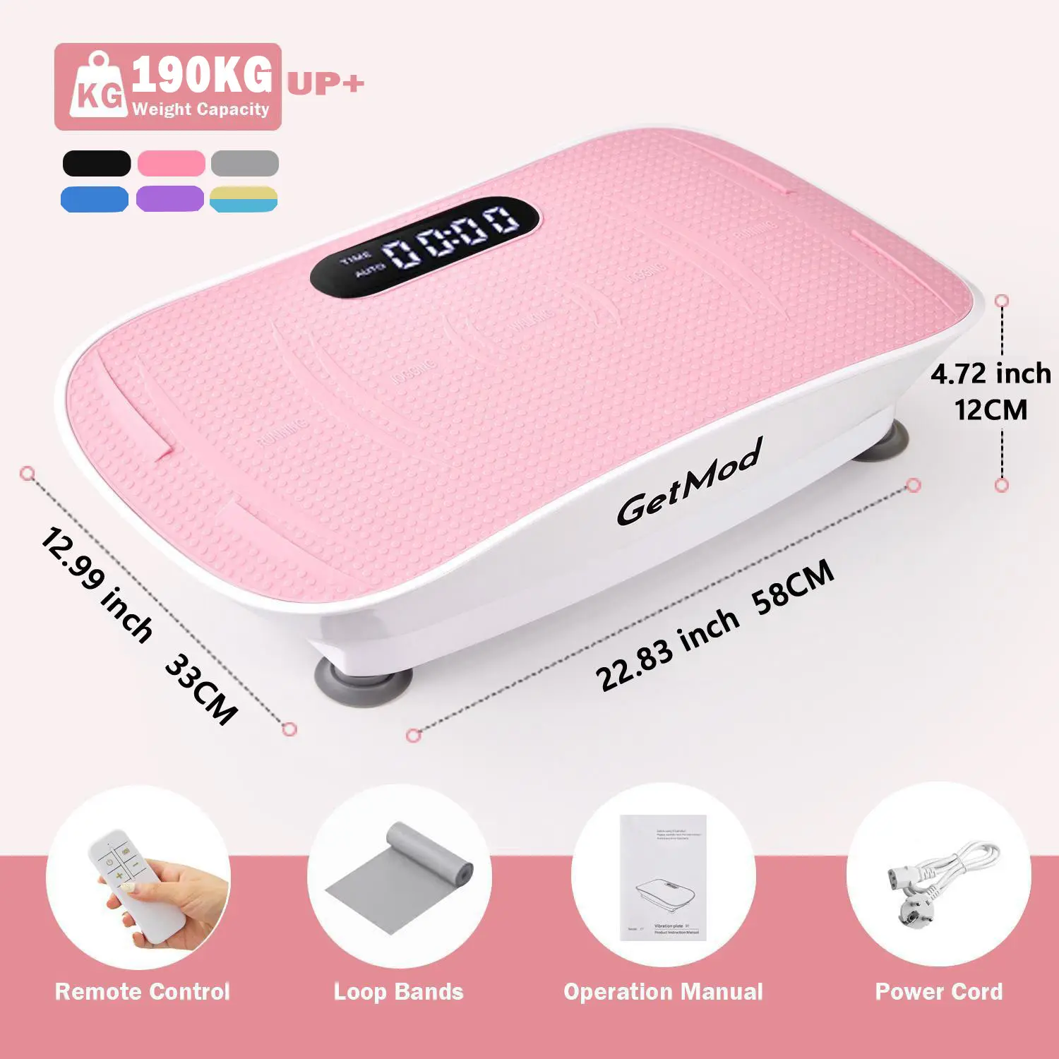 【Free Delivery】GetMod Smart Vibration Plate ,Upgraded for High-Power Brushless Motor Bluetooth speaker with Enhanced Performance Exercise Machine Full Body Workout at home, vibrational platform for Wellness and Fitness #2
