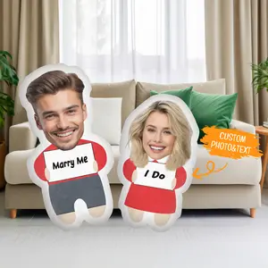 JML Custom Face Pillow, Personalized 3D Image Pillow, Portrait Pillow, Headrest, Tailored Pillow for Lovers，Valentine's Day Gift Pillow for Couples
