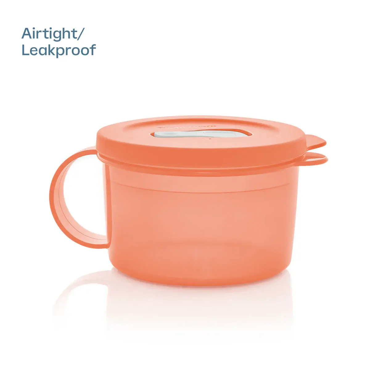 CrystalWave Plus Soup Mugs with steam-release seals, heat-resistant material, microwave safe