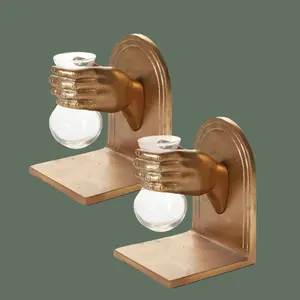 Set of 2 Aluminum Handheld Bookends