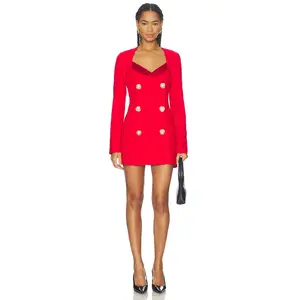 MAJORELLE Alexandra Mini Dress in Cherry Red