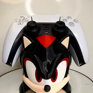 3D Printed Artistic Shadow the Hedgehog Controller Stand, Home Decor Ornament Joystick Holder for Home Supplies & Figurine Display