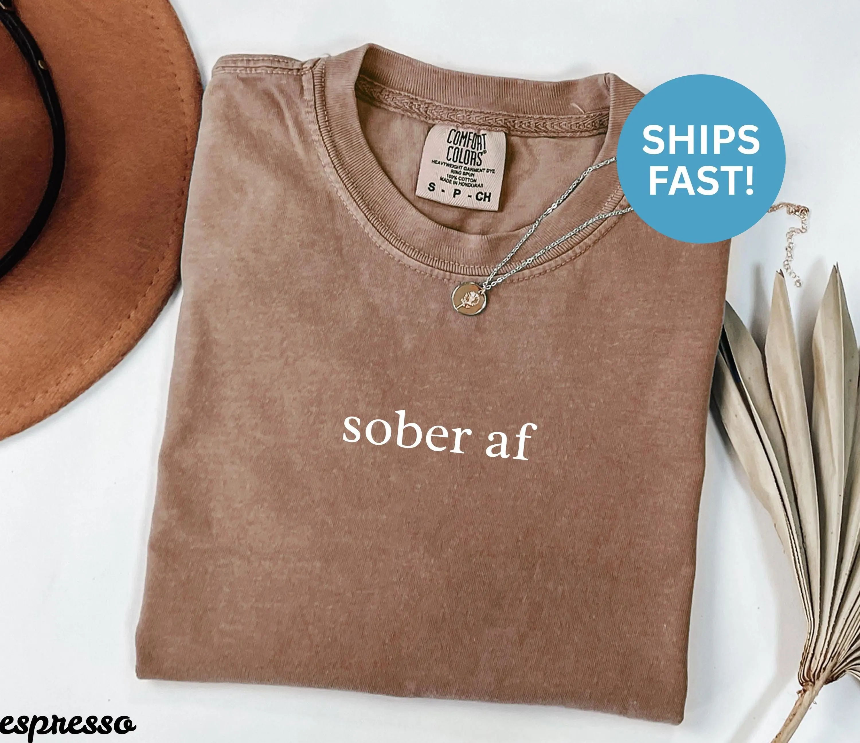 Comfort Colors Sober AF Shirt, Sober Shirt, Sobriety Shirt, Recovery Shirt, Sober Life Shirt, Addiction Recovery Tee Shirt Gift Fun