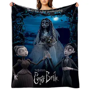 Corpse-Bride-Flannel Throw Blanket for Girls Boys- Ultra Soft, Anti-Shrink & Wrinkle-Resistant ,Quick-Dry, Machine Washable Cozy Throw ,Perfect Gift for Kids Adults A-39