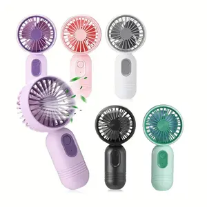 Portable Handheld Fan, 1 Count USB Rechargeable Mini Fan with 3 Speed Setting, Handheld Fan for Makeup, Travel, Beach, Indoor and Outdoor Use, Rechargeable Personal Fan