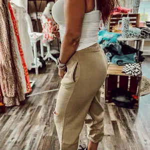 Tan joggers