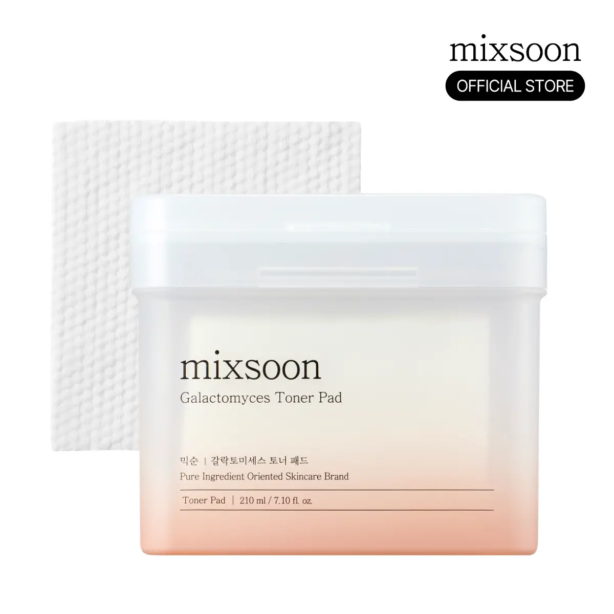 [mixsoon Official] Galactomyces Toner Pads - 70 Sheets, 9.46 fl.oz/280ml, Hydrating Korean Skincare Toner Pads