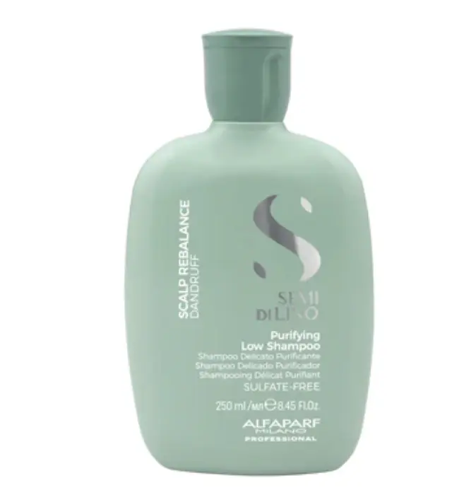 Alfaparf Sulfate-Free Liquid Foaming Scalp Rebalancing Shampoo with Ethylhexyl Methoxycinnamate & Pure-Set Complex - Haircare Cleanser for Dry Scalp, Anti-Dandruff Support, UV Protection, Cosmetic, Cleansing, Probiotics, 8.45Oz, Color & Chemically Treated