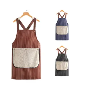 1/2/3pcs Cross-Back Apron with Pockets & Towel for Women & Men. Kitchen Apron Ideal for Cooking, Grilling, Cleaning & Crafts