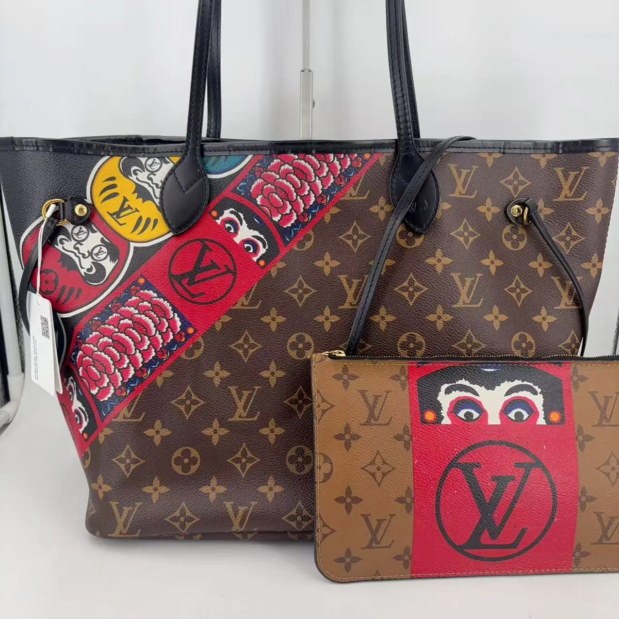 Pre-owned Louis Vuitton Canvas Tote Bags Monogram Neverfull Totebag