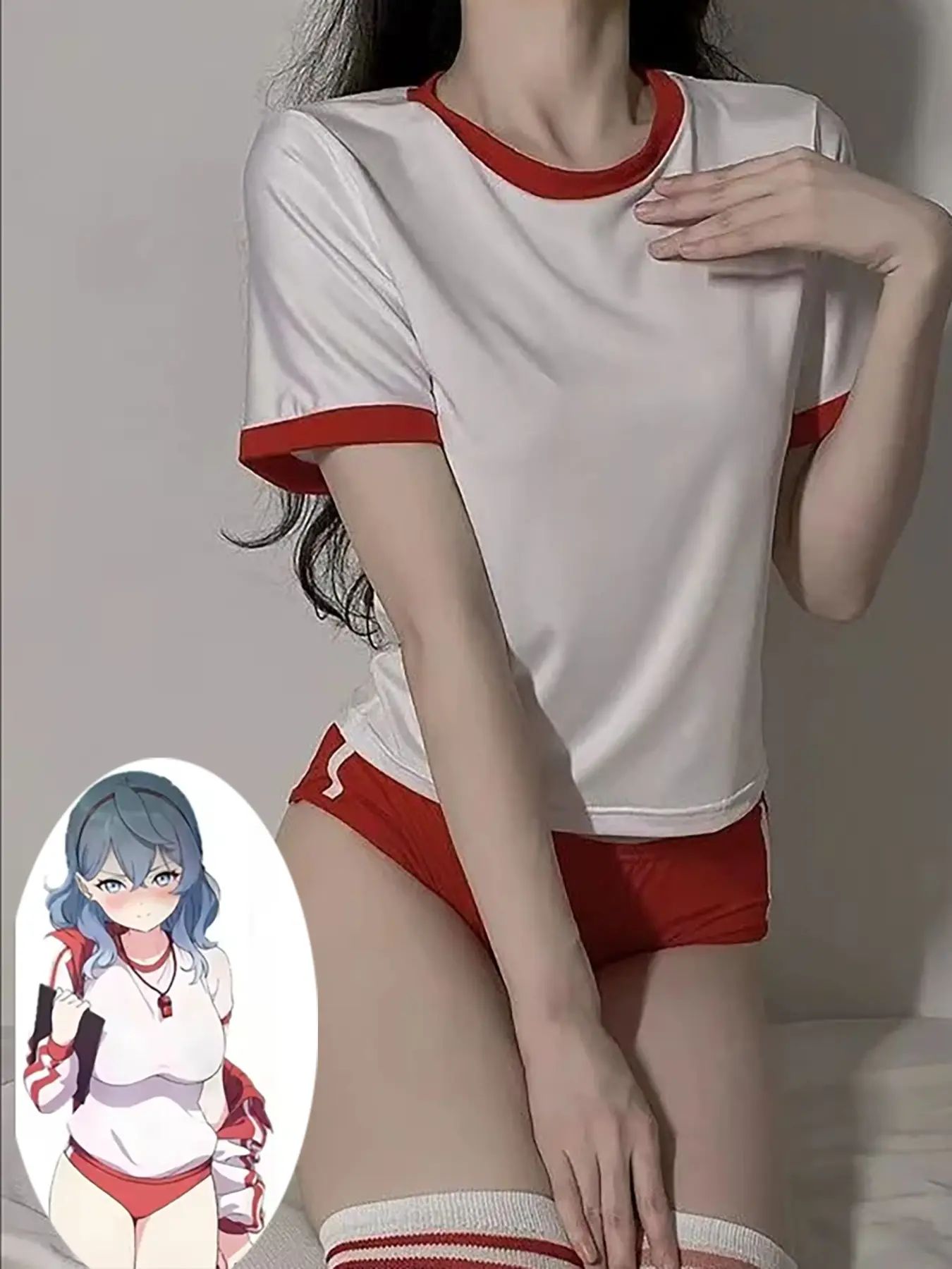 Cosplay Costumes School Student Uniform Role Play Apparel Women Cute Mini Skirt Tight Blouse Set College Girl Anime Stage Show, Womenswear, Aesthetic
