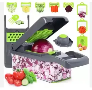 Kitchen vegetable chopper kit, 16 in 1