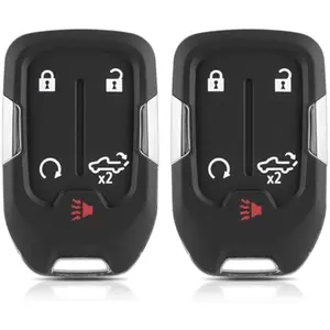 WOAOW 2PCS for gmc Sierra Key fob Cover for Chevy Silverado Key fob GMC Sierra 2019 2020 2021 2022 2023 HYQ1ES HYQ1EA