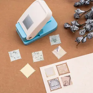 Stamp Shape Lever Embossing Hole Punch, Manual Decorative Paper Cutter for Scrapbooking Card Making Journaling DIY Craft, Perfect Birthday Christmas Halloween Thanksgiving Gift