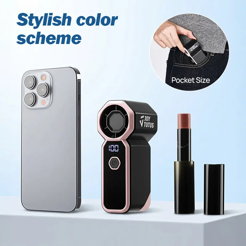 DealsforYouDays【3-Day Delivery】Joytutus CarFan 2026 Handheld Mini Fan, 4 Wind Power USB Rechargeable Portable Fan [6-18 Working Hours] with Pocket Design 89g, Handheld Neck Desk Use, Small Personal Cooling Travel/Summer/Concerts Essentials Gifts