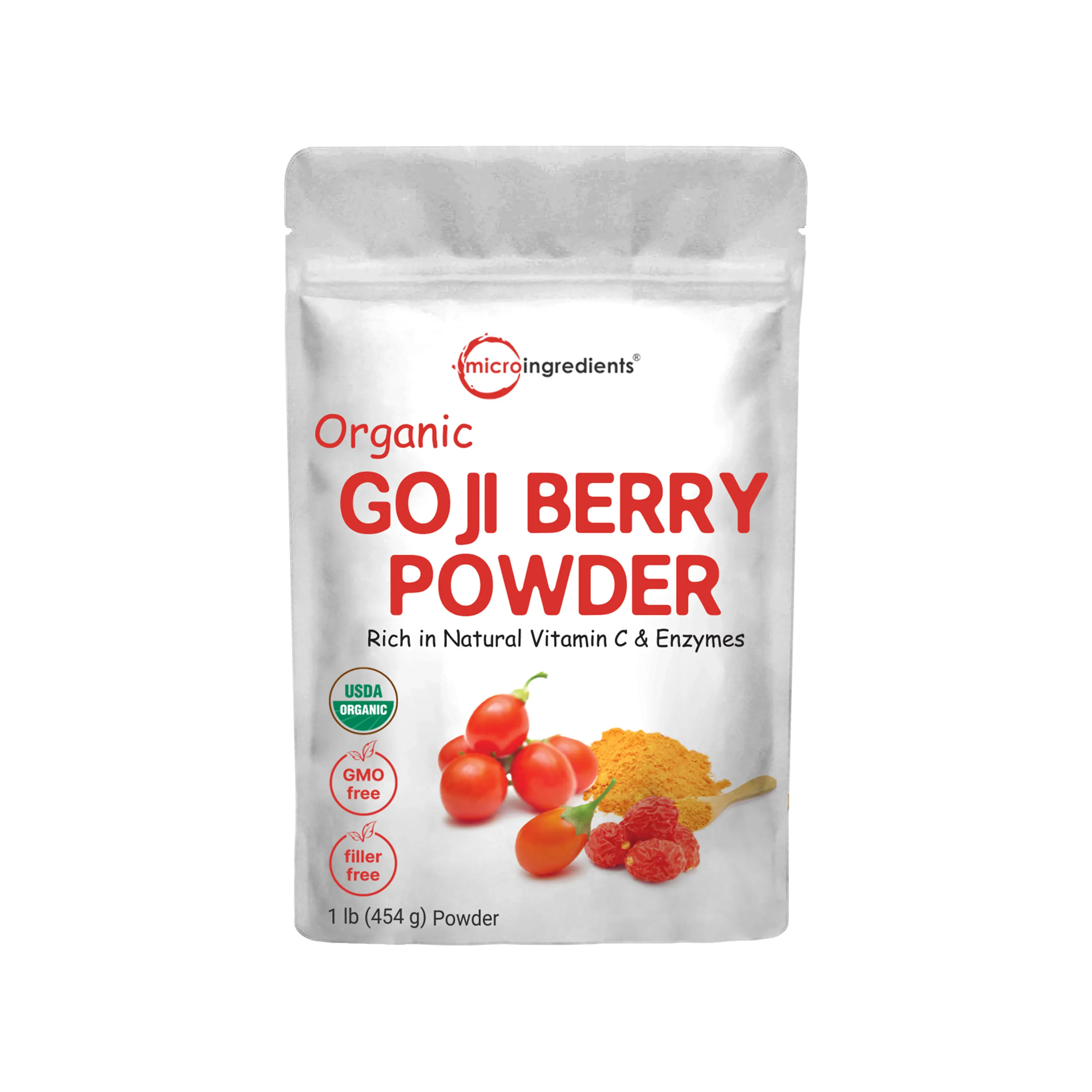 Micro Ingredients Organic Goji Berry Powder, 1 lb
