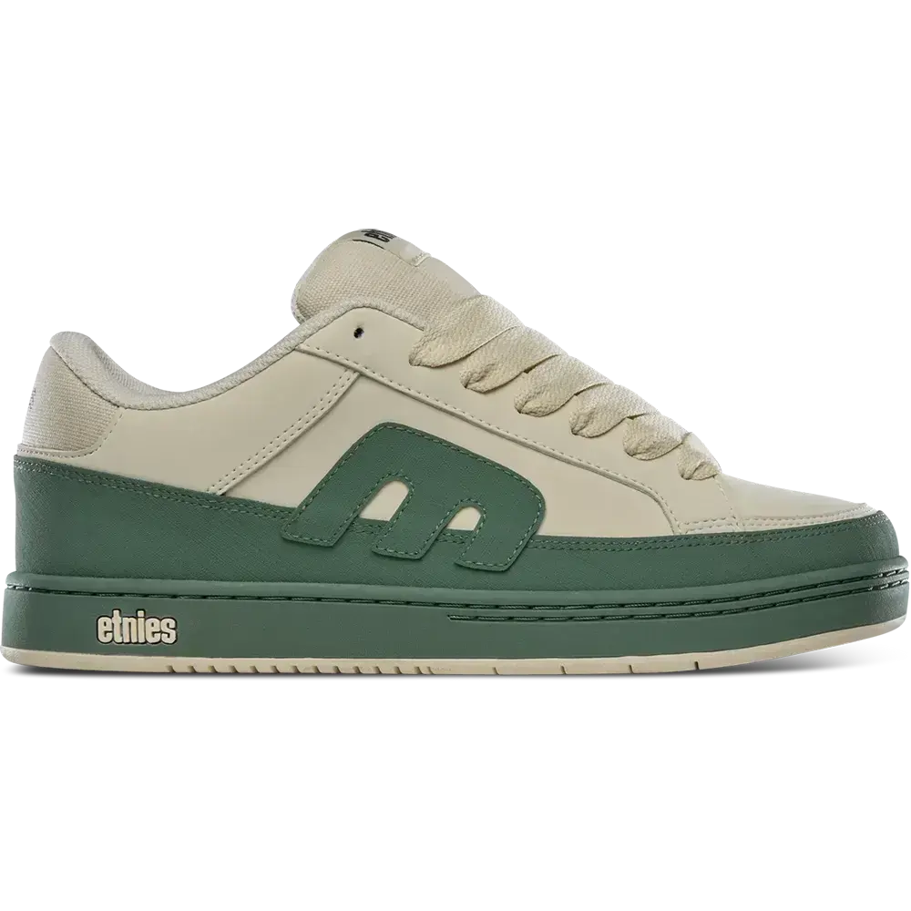 etnies Kingpin 2K Premium Beige Skate Shoes – 2000s Chunky Heritage Reissue  Sneakers, Padded Tongue, Durable and Wide Fit.