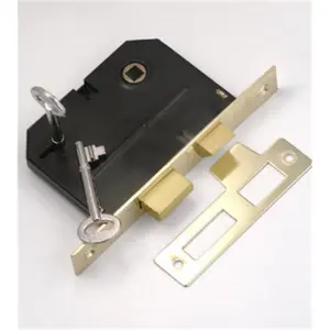 Belwith 1155 Brass Bitkey Mortise Lock - Door Hardware for Residential, Commercial Door Installations